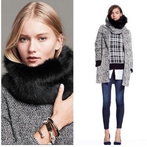 Banana Republic neck warmer/snood scarf faux fur
